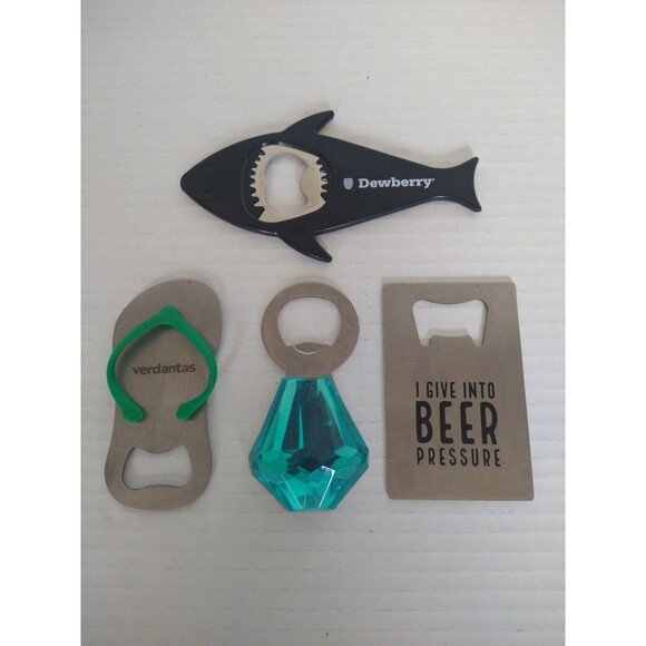 Other - Lot of 4 Bottle Openers collection advertising garage beach bar cave fun